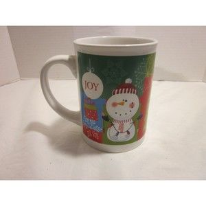 Jumbo Christmas Holiday Coffee Tea Mug Santa Tree Noel Joy Snowman Candy-cane